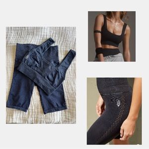 Free People Good Karma Bra and Biker Shorts - Lightly Used